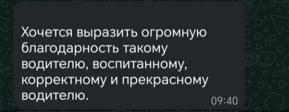 Отзыв клиента о комфортном микроавтобусе